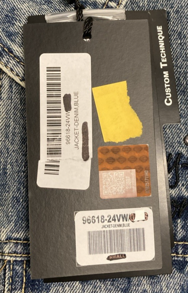 NEW GENUINE HARLEY DAVIDSON 96618-24VW WOMAN'S SM Studded Out Embellished Denim