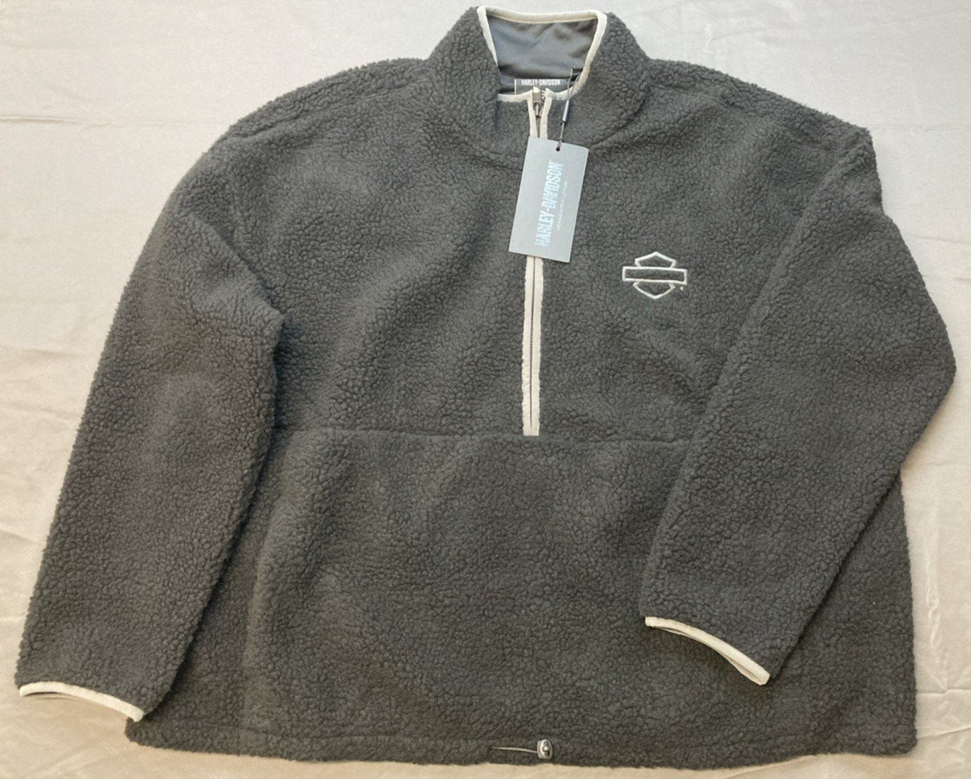 NEW GENUINE HARLEY DAVIDSON 96155-25VW/003W WOMAN'S 3W Sherpa 1/4 Zip-Up Long Sl