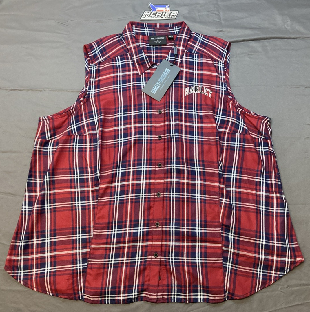 NEW GENUINE HARLEY DAVIDSON 97524-23VW/003W WOMAN'S 3W Faith Sleeveless Winery P