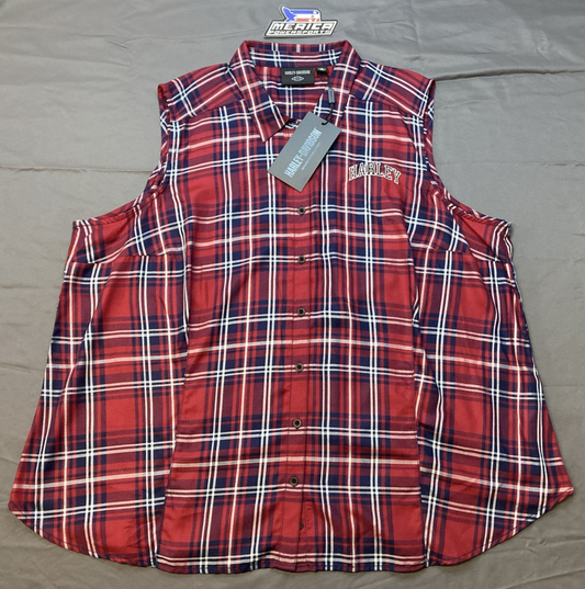 NEW GENUINE HARLEY DAVIDSON 97524-23VW/003W WOMAN'S 3W Faith Sleeveless Winery P