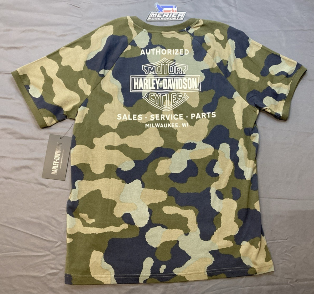 NEW GENUINE HARLEY DAVIDSON 96828-23VM/000L MEN'S LG Street Surplus Tee