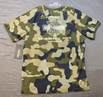 NEW GENUINE HARLEY DAVIDSON 96828-23VM/000L MEN'S LG Street Surplus Tee