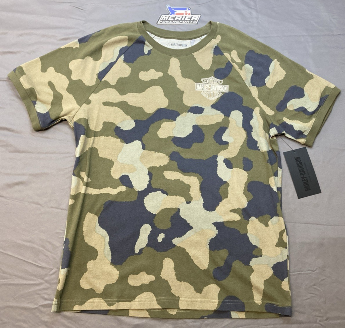 NEW GENUINE HARLEY DAVIDSON 96828-23VM/000L MEN'S LG Street Surplus Tee