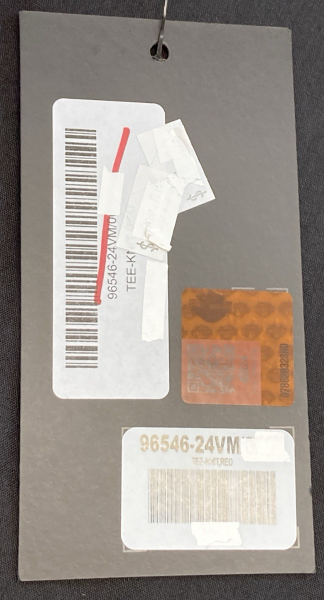 NEW GENUINE HARLEY DAVIDSON 96546-24VM/000L MEN'S LG Sizzling Bar & Shield Muscl