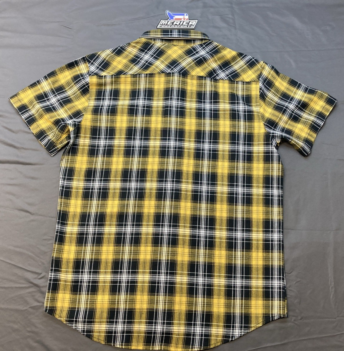 NEW GENUINE HARLEY DAVIDSON 96452-24VM/000L MEN'S LG Backing It In Plaid Black/y