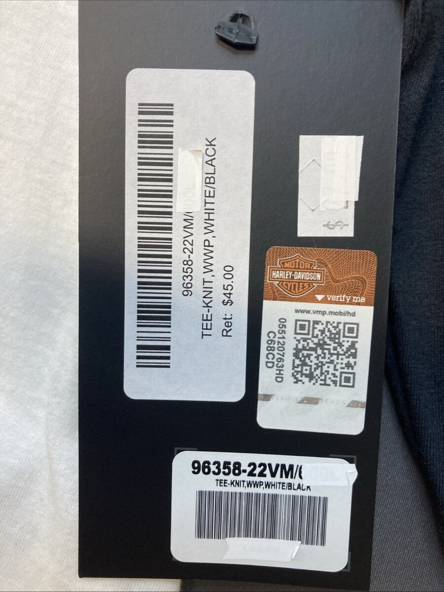 NEW GENUINE HARLEY DAVIDSON 96358-22VM MEN'S LG WWP Long Sleeve Raglan Tee