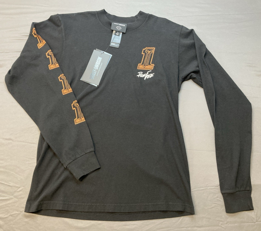 NEW GENUINE HARLEY DAVIDSON 96800-24VM MEN'S MD Willie G #1 Skull Long Sleeve