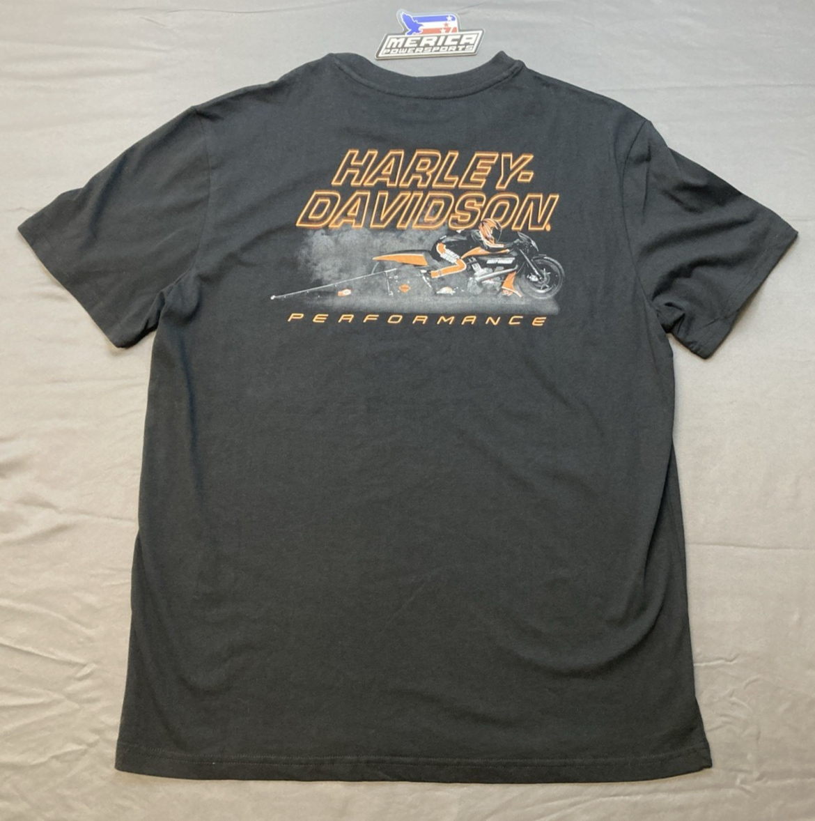 NEW GENUINE HARLEY DAVIDSON 96800-24VM MEN'S LG "Racing Tee" T-Shirt