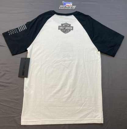 NEW GENUINE HARLEY DAVIDSON 96030-24VM MEN'S SM #1 WOUNDED WARROIR PROJECT TEE