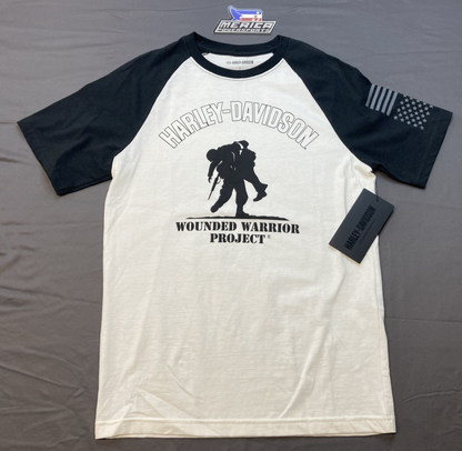 NEW GENUINE HARLEY DAVIDSON 96030-24VM MEN'S SM #1 WOUNDED WARROIR PROJECT TEE