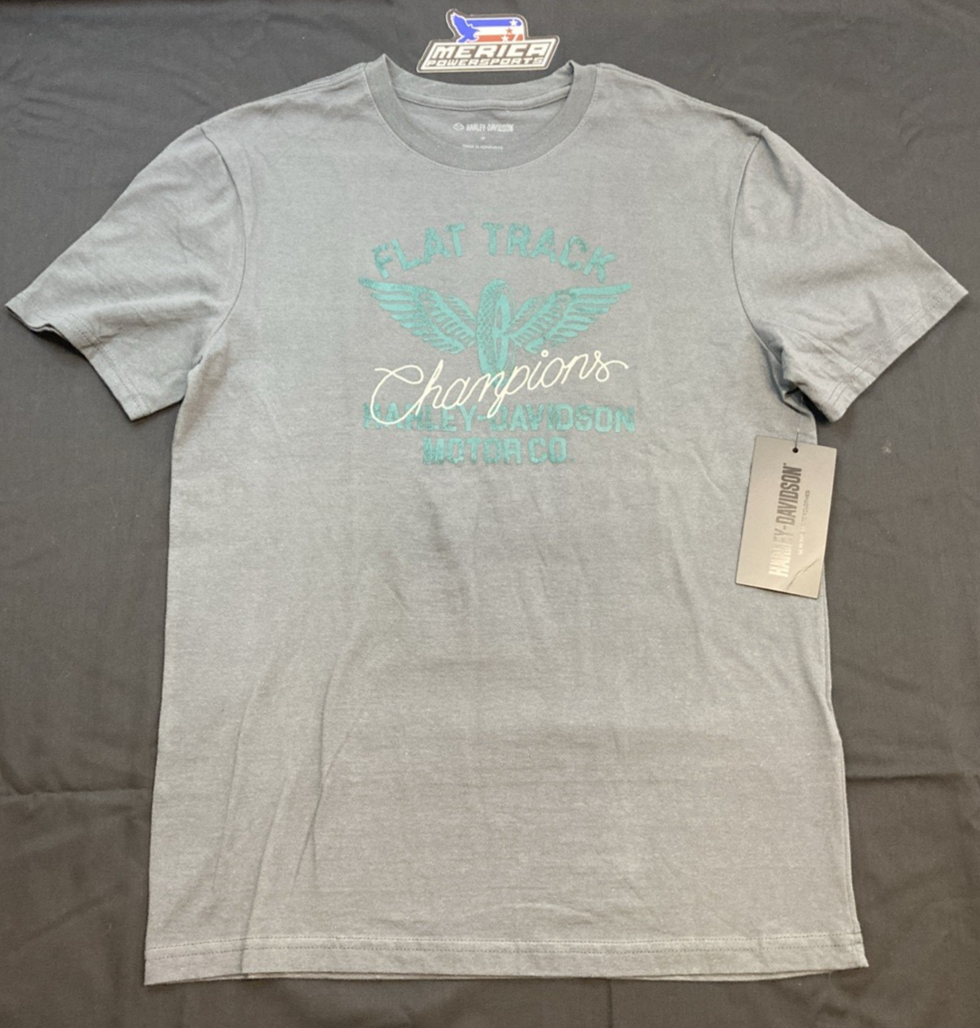 NEW GENUINE HARLEY DAVIDSON 96591-23VM MEN'S MD Flat Trekker Short Sleeve Tee