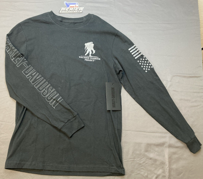 NEW GENUINE HARLEY DAVIDSON 96031-24VM MEN'S MD Wounded Warrior Project Long