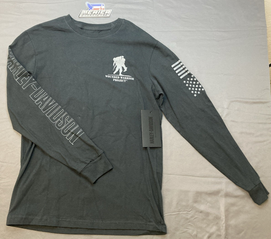 NEW GENUINE HARLEY DAVIDSON 96031-24VM MEN'S MD Wounded Warrior Project Long