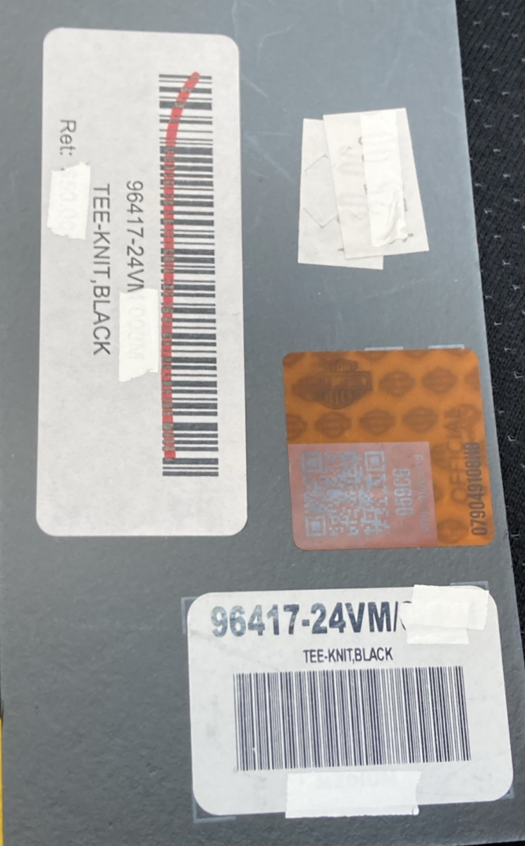 NEW GENUINE HARLEY DAVIDSON 96417-24VM MEN'S MD #1 Racing Mesh Ringer Short Slee