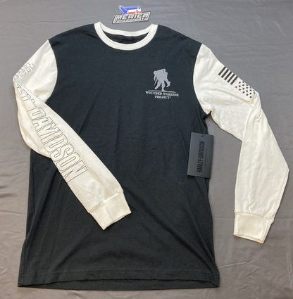 NEW GENUINE HARLEY DAVIDSON 96032-24VM MEN'S MD Project Warrior Long Sleeve Tee