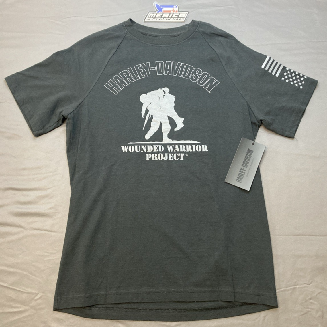 NEW GENUINE HARLEY DAVIDSON 96029-24VM MEN'S MD Project Warrior Short Sleeve Tee