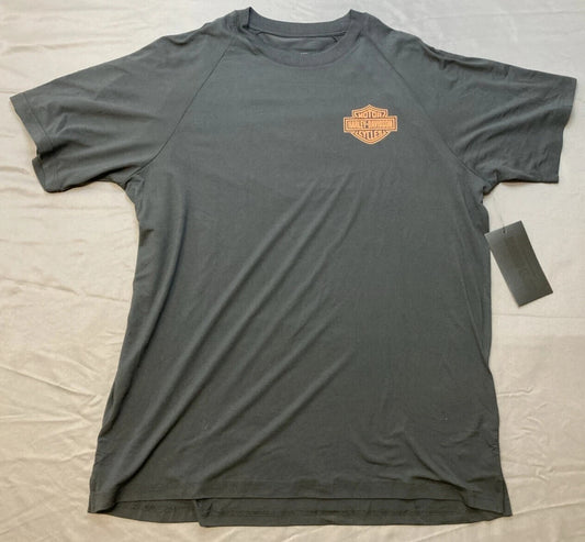 NEW GENUINE HARLEY DAVIDSON 99054-22VM MEN'S MD Bar & Shield Short Sleeve Tee