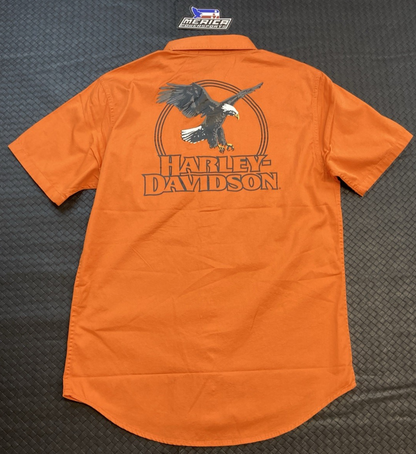 NEW GENUINE HARLEY DAVIDSON 96552-24VM MEN'S MD Rising Eagle Short Sleeve Shirt
