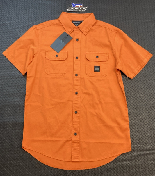 NEW GENUINE HARLEY DAVIDSON 96552-24VM MEN'S MD Rising Eagle Short Sleeve Shirt