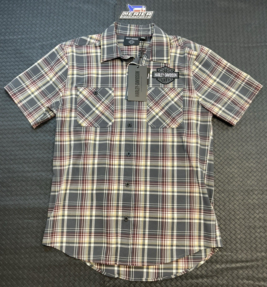 NEW GENUINE HARLEY DAVIDSON 96620-23VM MEN'S MD B&S Performance Short Sleeve