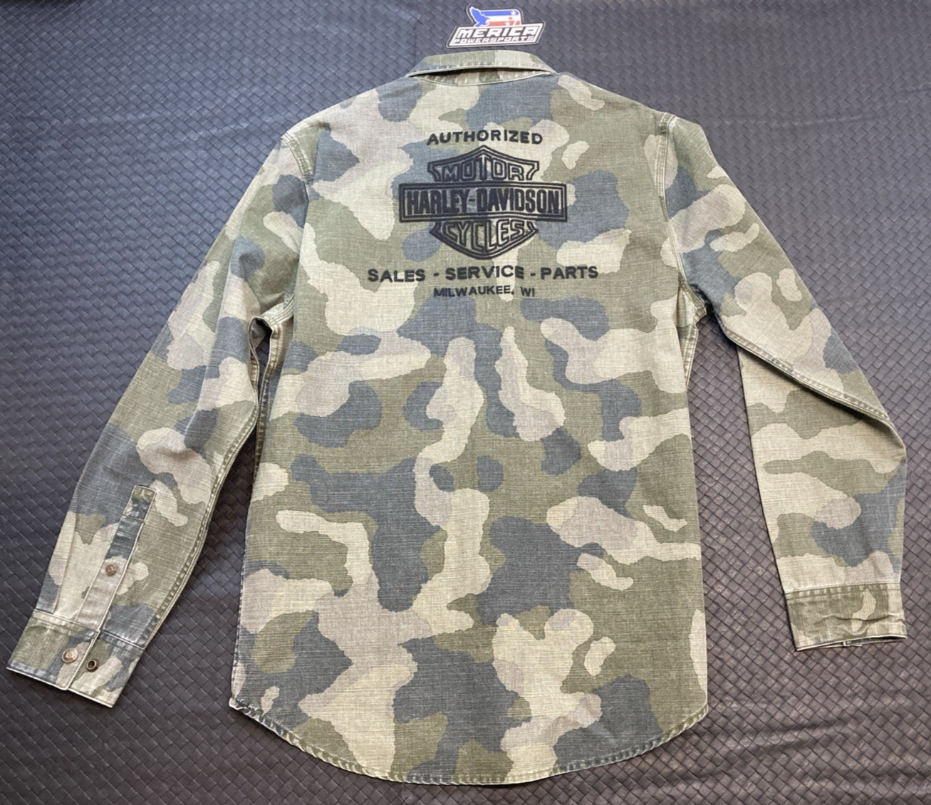 NEW GENUINE HARLEY DAVIDSON 96890-23VM MEN'S MD Men's Street Surplus Shirt