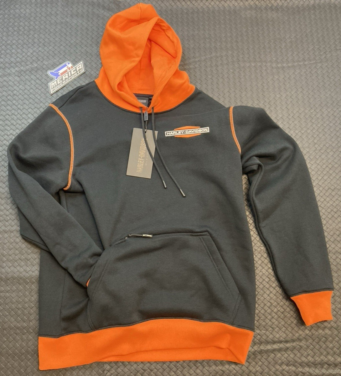 NEW GENUINE HARLEY DAVIDSON 96007-25VM MEN'S MD Men's Kickstart Pullover Hoodie