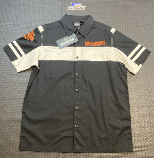 NEW GENUINE HARLEY DAVIDSON 96873-23VM MEN'S MD Men's 120th Anniversary Shirt