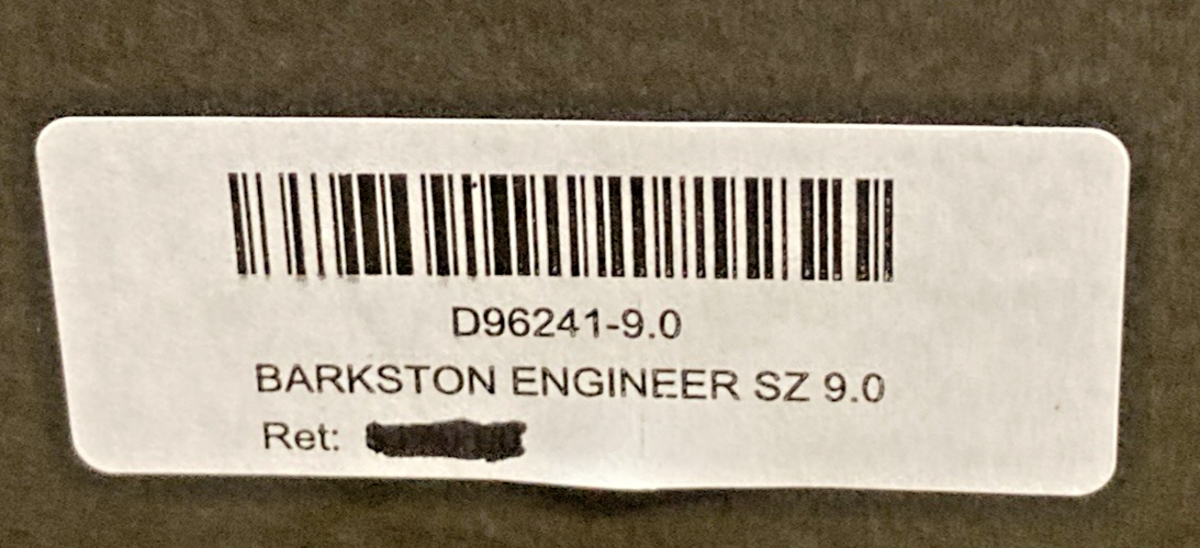 NEW GENUINE HARLEY DAVIDSON D96241 SIZE 9 MEN'S BARKSTON ENGINEER BLK MOTORCYCLE