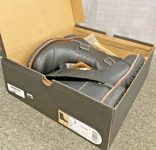 NEW GENUINE HARLEY DAVIDSON D96241 SIZE 9 MEN'S BARKSTON ENGINEER BLK MOTORCYCLE