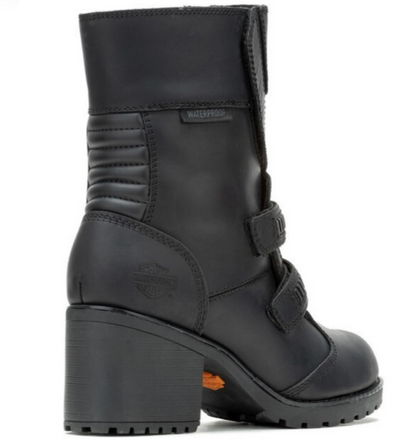 NEW GENUINE HARLEY DAVIDSON D87300 SIZE 8 WOMEN'S JOELLA BLK MOTORCYCLE BOOTS