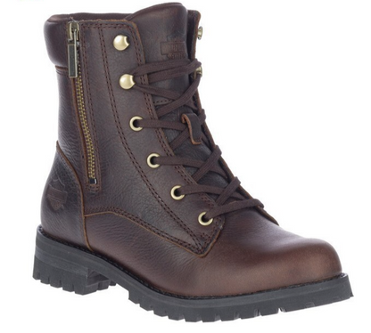 NEW GENUINE HARLEY DAVIDSON D84767 SIZE 9 WOMEN'S NOLANA 6" BRWN MOTORCYCLE BOOT