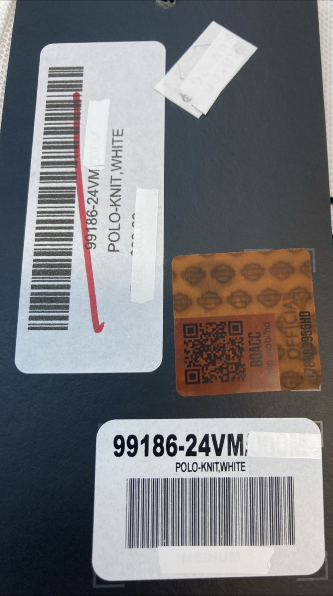 NEW GENUINE HARLEY DAVIDSON 99186-24VM MEN'S XXL Men's Bar & Shield® Polo Shirt