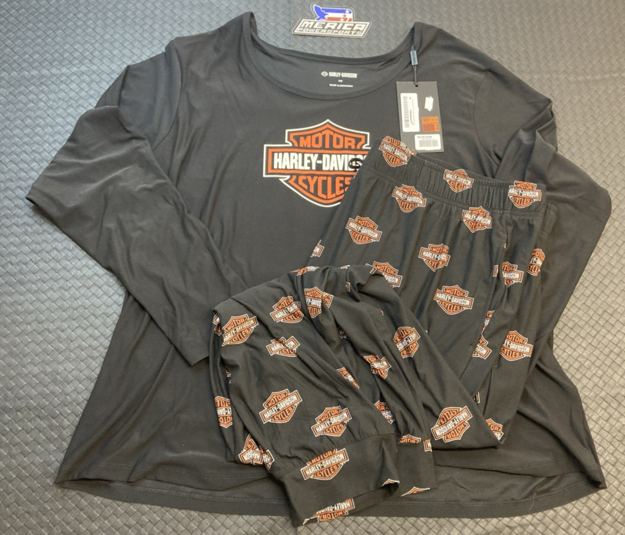 NEW GENUINE HARLEY DAVIDSON 96159-25VW WOMAN'S XS Bar & Shield Long Sleeve