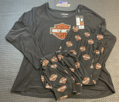 NEW GENUINE HARLEY DAVIDSON 96159-25VW WOMAN'S XS Bar & Shield Long Sleeve