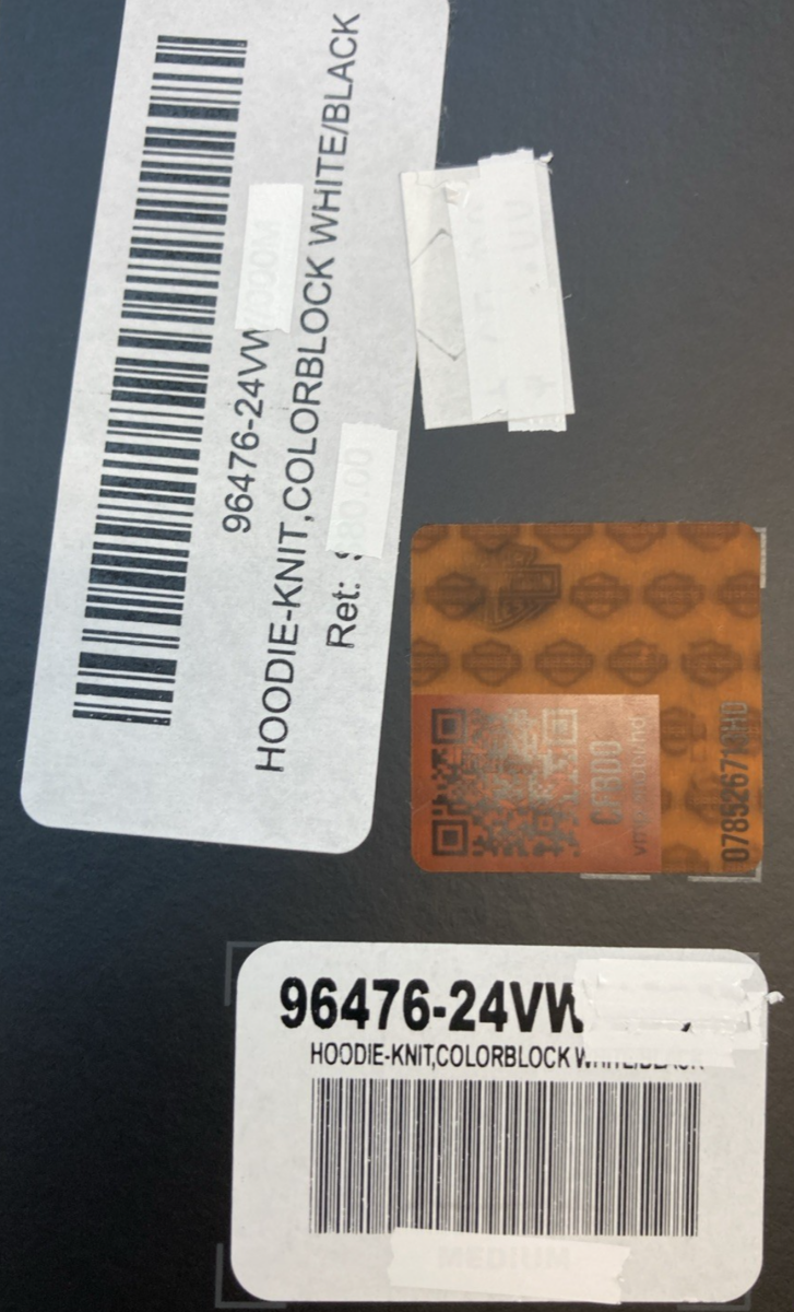 NEW GENUINE HARLEY DAVIDSON 96476-24VW WOMAN'S XS Trophy Pullover Hoodie