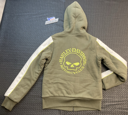 NEW GENUINE HARLEY DAVIDSON 96240-24VW WOMAN'S XS Willie G Sherpa Lined Zip