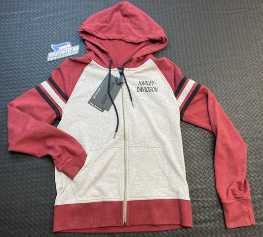 NEW GENUINE HARLEY DAVIDSON 96898-23VW WOMAN'S XS Special Liberty Zip Front