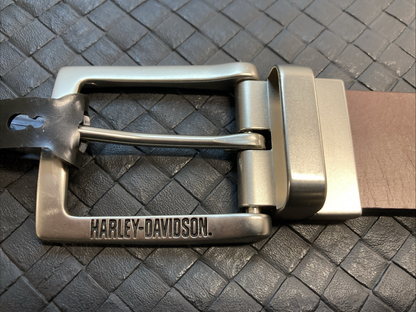 NEW GENUINE HARLEY DAVIDSON BMM012 MEN'S 36 Mod Reversible Genuine Leather Belt