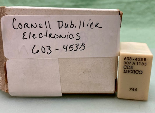 Cornell Dubilier Electronics 603-453B Relay New Genuine