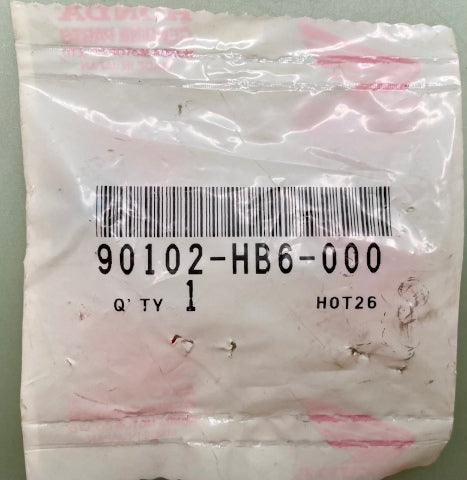 Honda 90102-HB6-000 Screw, Splash, Guard New Genuine