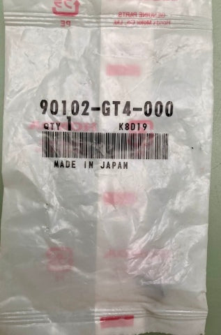 Qty 2 Honda 90102-GT4-000 Screw, Special, (5Mm) New Genuine