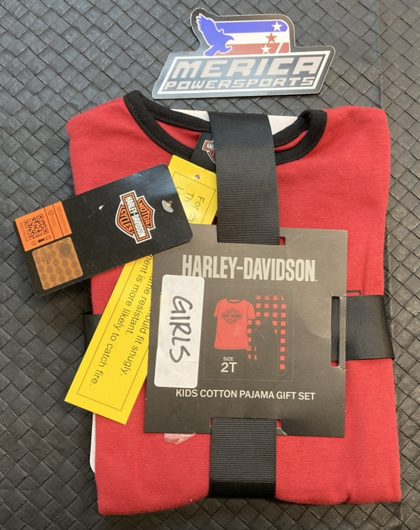 NEW GENUINE HARLEY-DAVIDSON 8020400 2T Bar & Shield 2-Piece Tight Fit Plaid