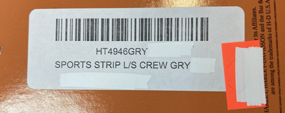 NEW GENUINE HARLEY-DAVIDSON HT4946GRY Women's MD Sports Strip Long Sleeve Crew