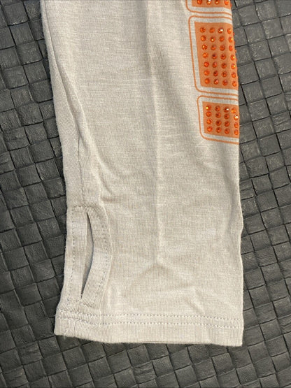 NEW GENUINE HARLEY-DAVIDSON HT4946GRY Women's LG Sports Strip Long Sleeve Crew