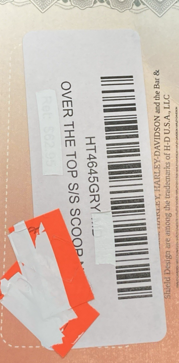 NEW GENUINE HARLEY-DAVIDSON HT4645GRY M Women's Over the Top Bling Retro Tee