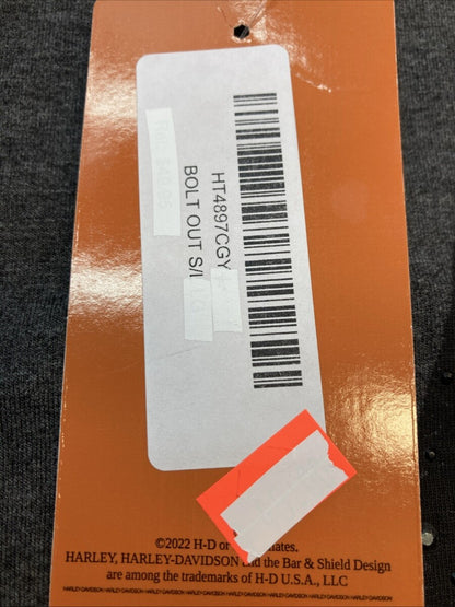 NEW GENUINE HARLEY-DAVIDSON HT4897CGY WOMEN'S LG Tank Top Bolt Out