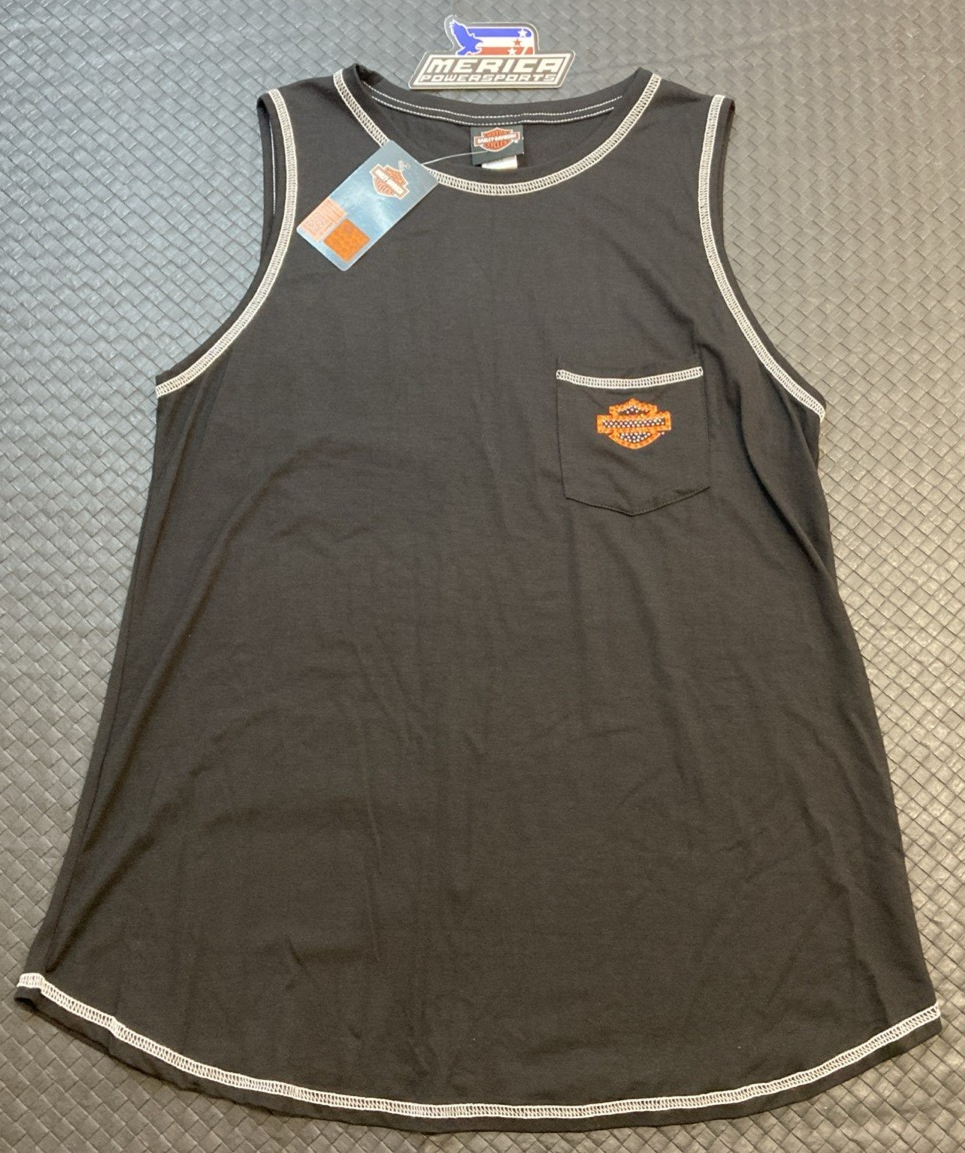 NEW GENUINE HARLEY-DAVIDSON HT4886BLK Women's XS Artistry In Iron