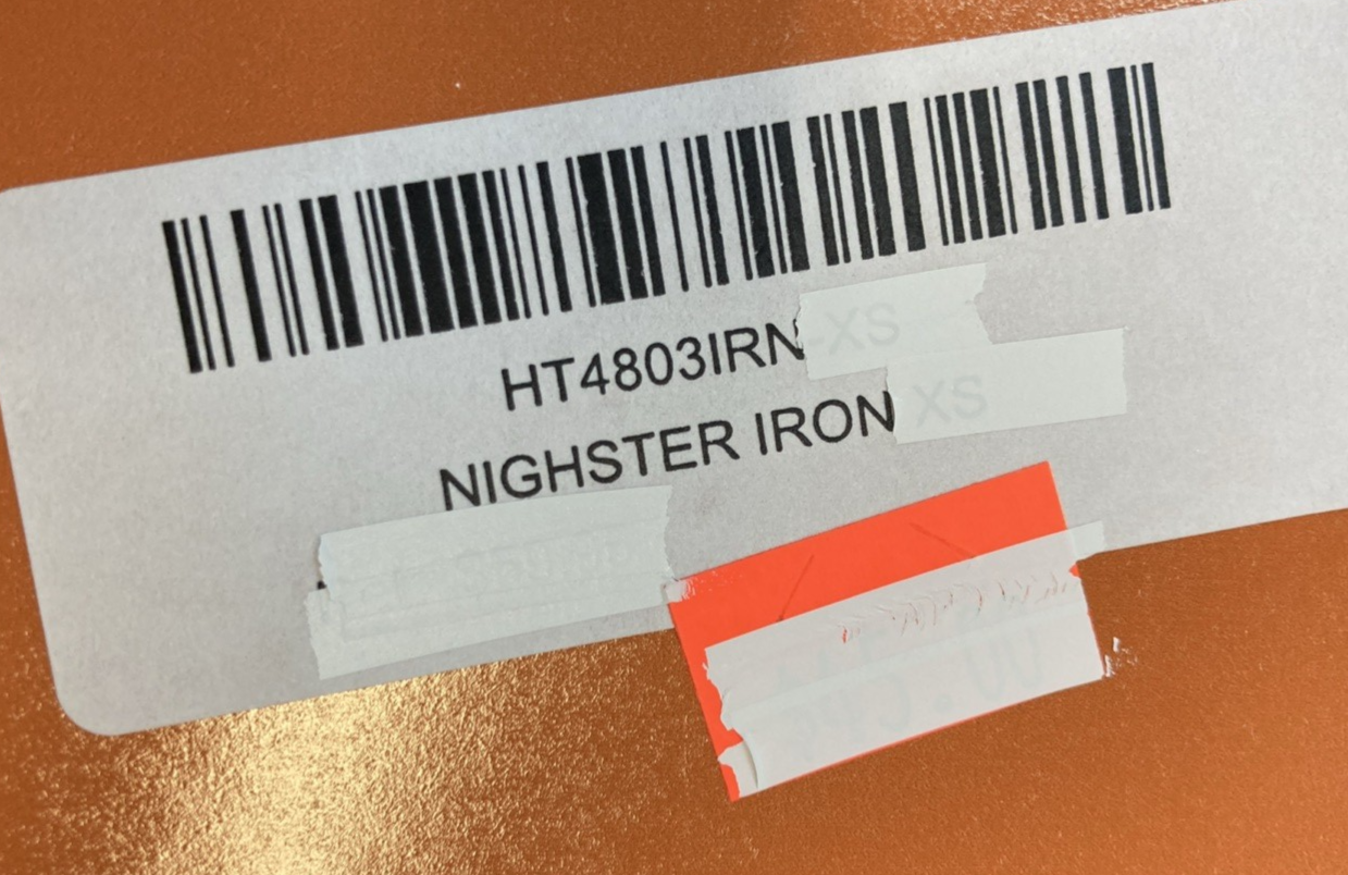 NEW GENUINE HARLEY-DAVIDSON HT4803IRN WOMEN'S LG Nightster Fold-Up Short Sleeve