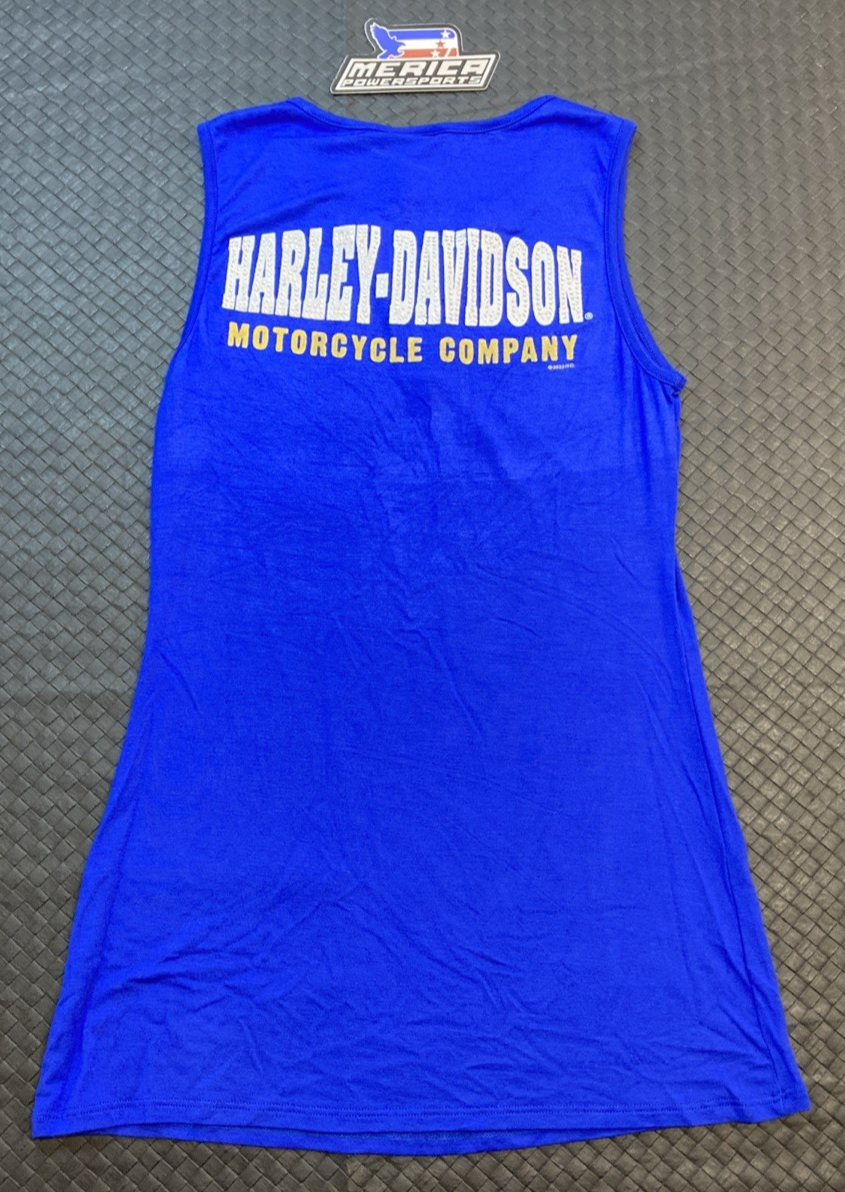 NEW GENUINE HARLEY DAVIDSON HT4807COB Women's S Ride With Me Sleeveless Lace-up