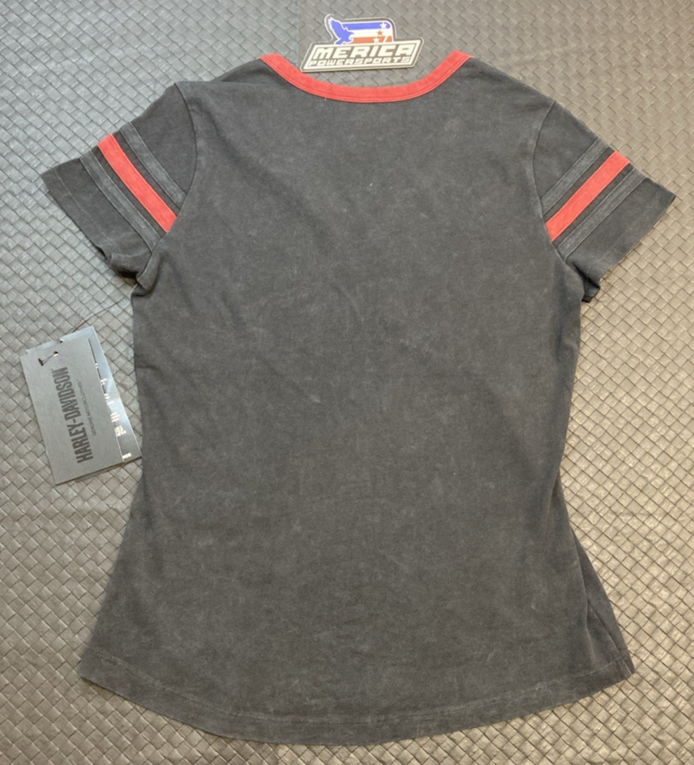 NEW GENUINE HARLEY DAVIDSON 97480-23VW Women's XS American Notch Neck Tee
